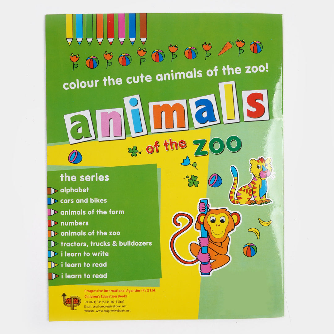 Kids Funny Coloring Animal Of the Zoo Book