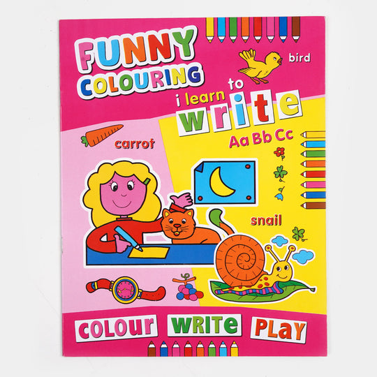 kids Book Funny Coloring i Learn To Write