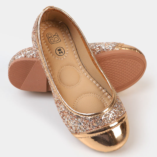 Girls Pumps SP-32-CHAMPAGNE