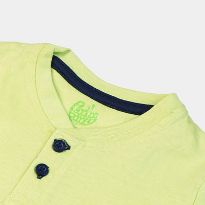 Infant Boys Cotton T-Shirt Fly - Green