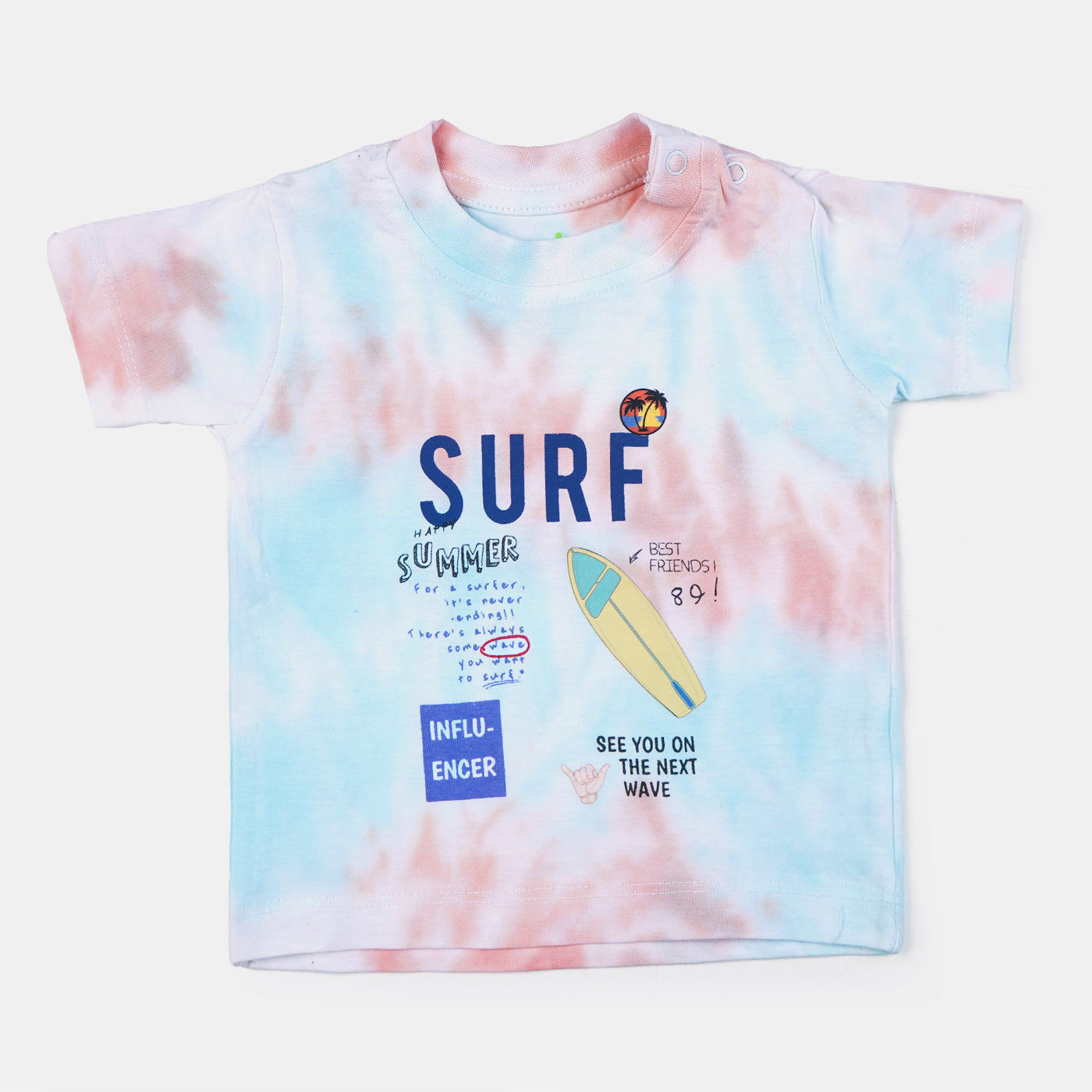Infant Boys Cotton T-shirt Surf - Tie Dye