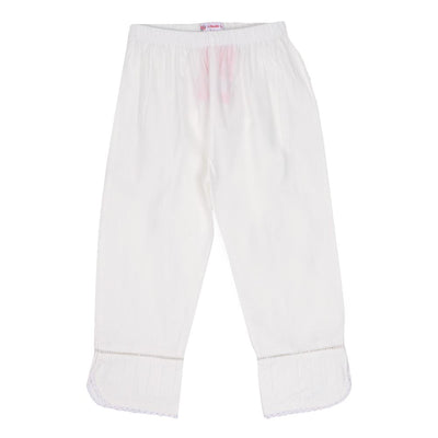 Girls Trouser Cotton-White For Teens