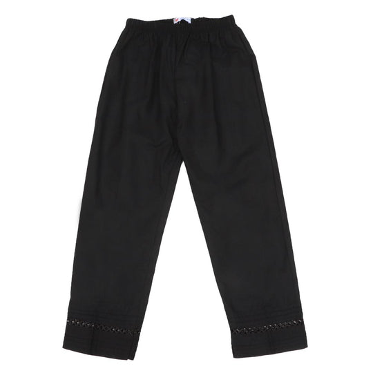 Girls Trouser Lace-BLACK