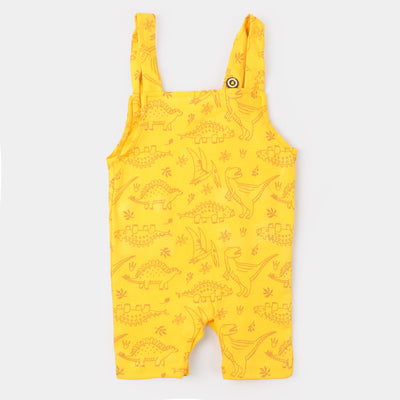 2 PCs Infant Boys Knitted Romper Dinosaur | Yellow