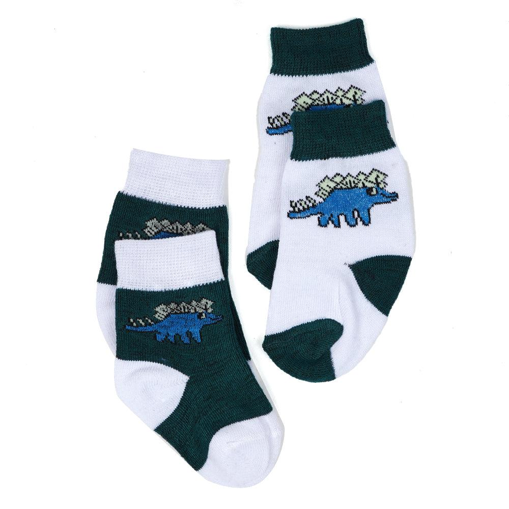 Infant Boys Socks Pair Of 2 Dino