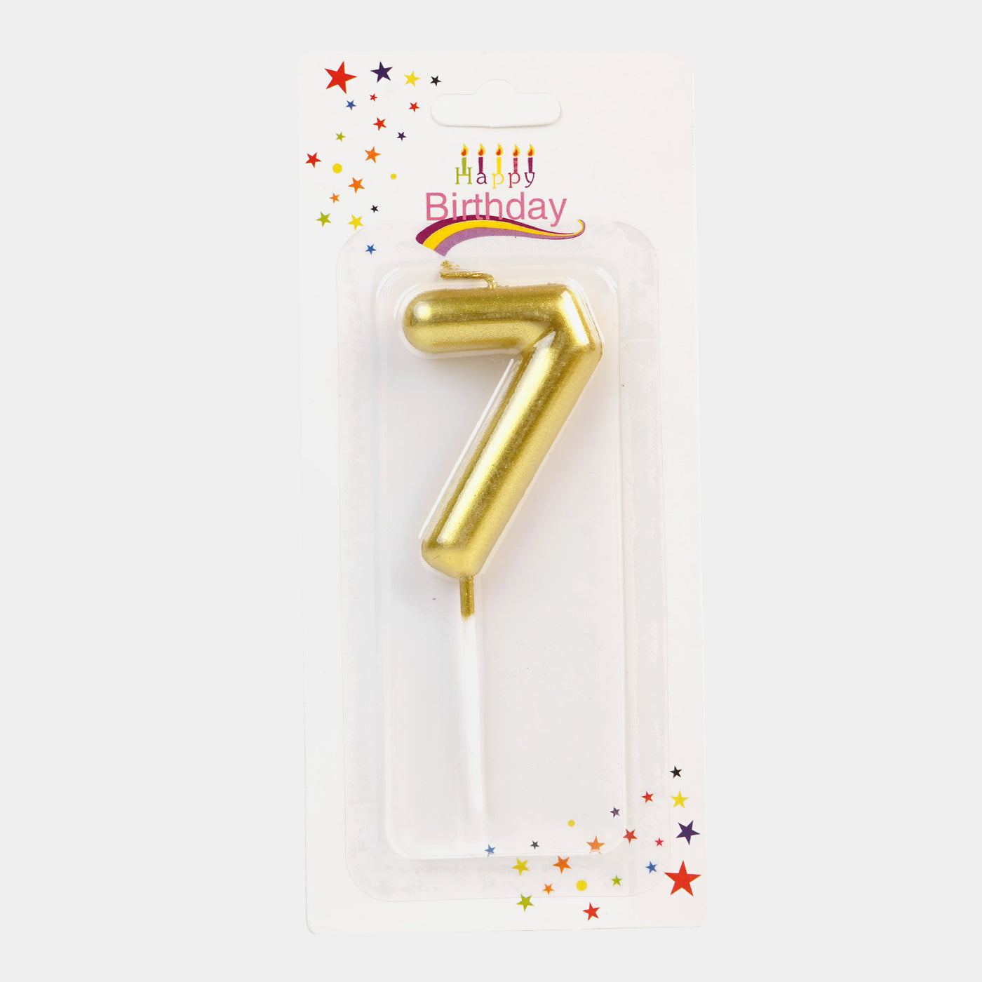 Birthday Cake Candle Numeric "7"