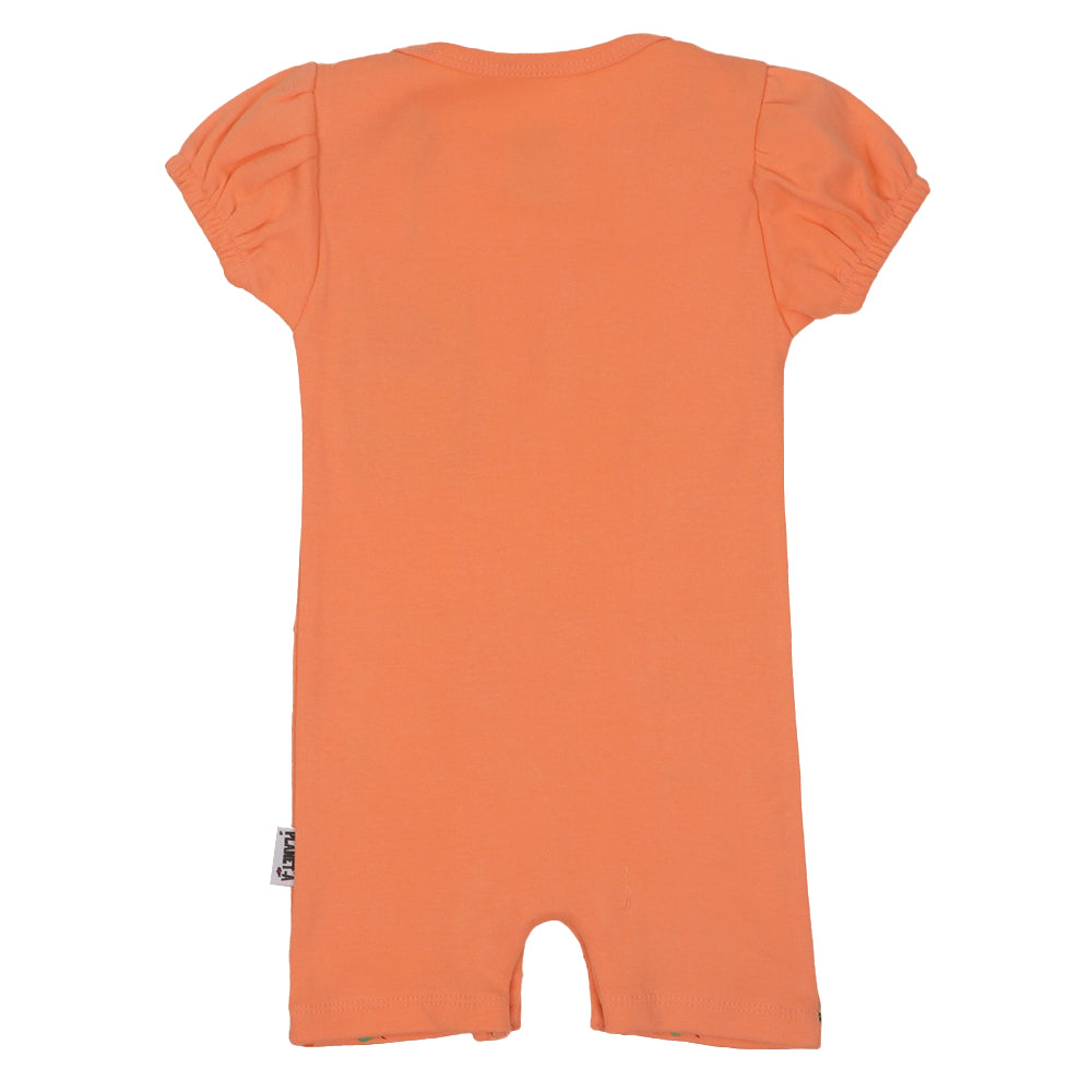 Infant Girls Knitted Romper Little But Mighty - PEACH NECT
