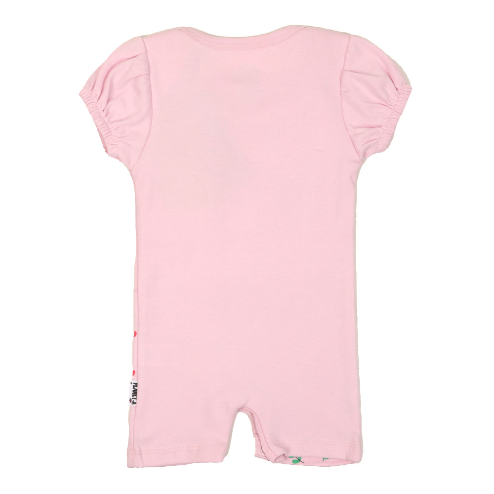 Infant Girls Knitted Romper Little But Mighty -PInk