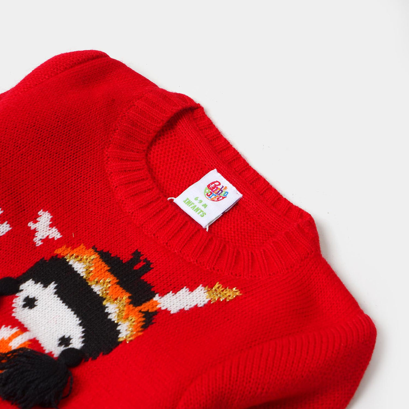 Infant Girls Sweater Flak Doll - RED