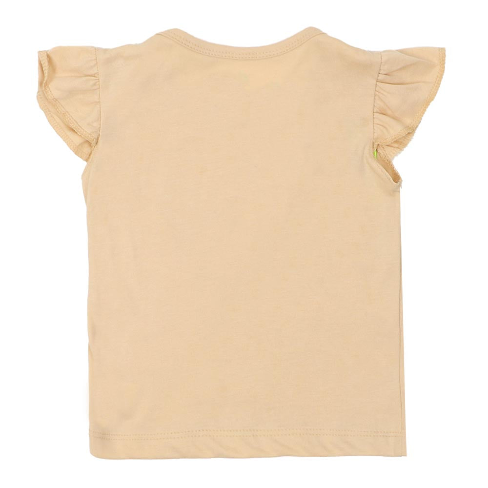 Infant Girls Knitted Suit Cone - Light Beige