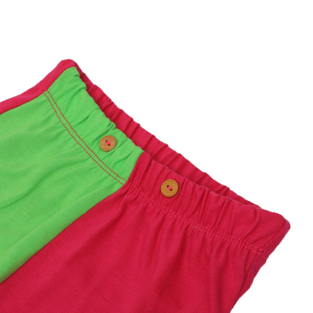 Infant Girls Knitted Suit -Neon Green