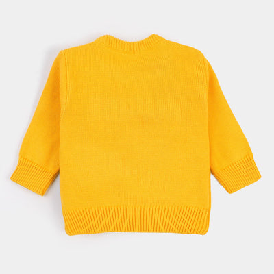 Infant Boys Sweater Character-Yellow