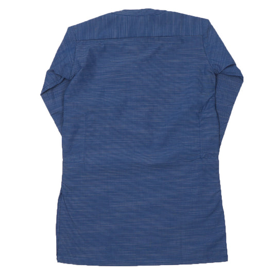 Boys Kurta Moon Neck-Blue