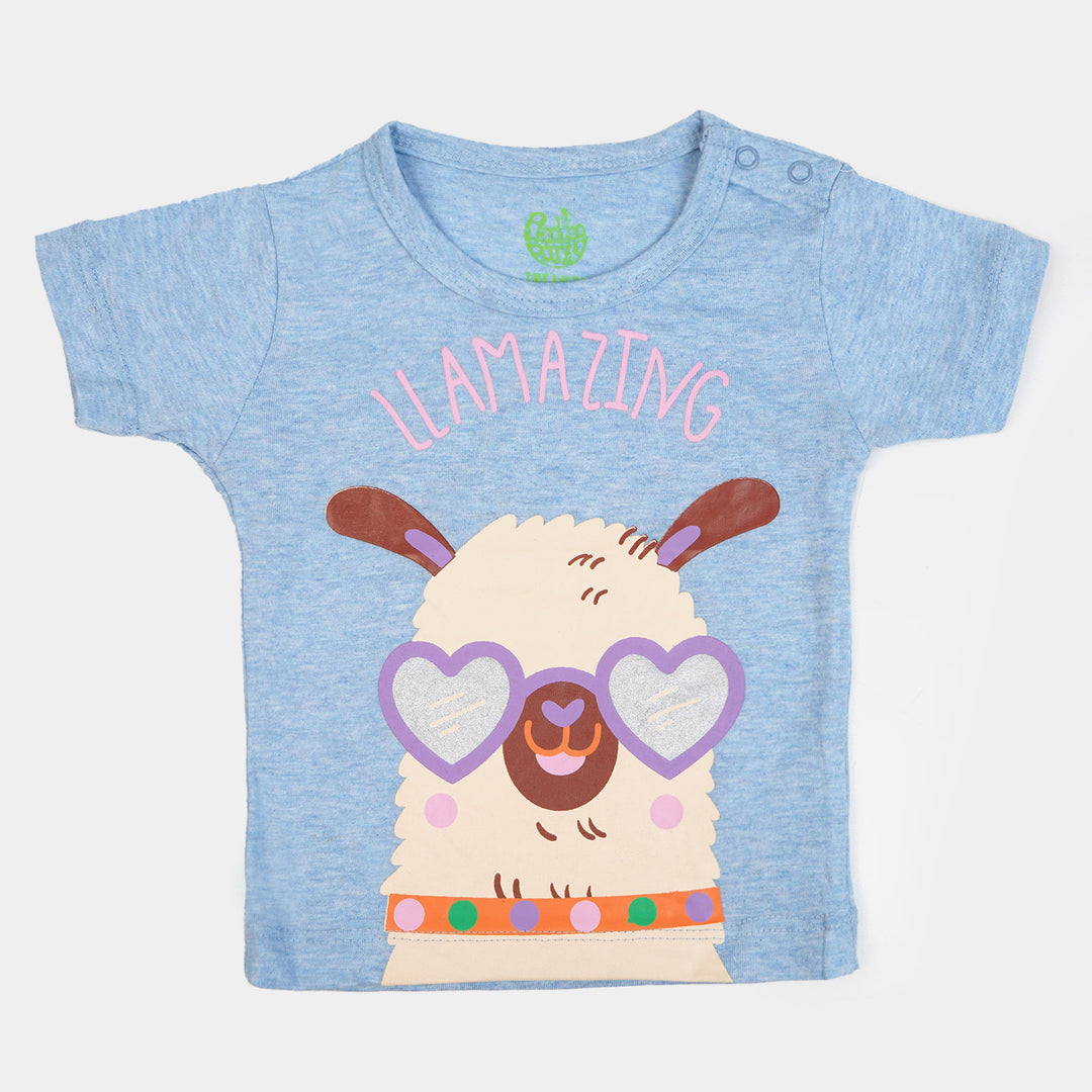 Infant Girls T-Shirt Amazing | Sky Blue