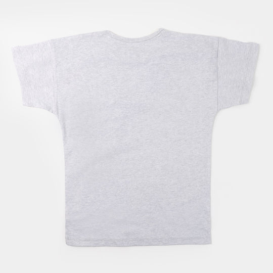 Boys Cotton T-Shirt Inspiration - Gray