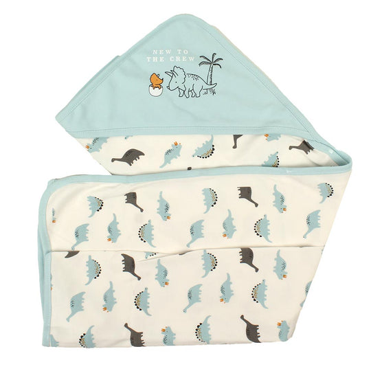 Baby Wrapping Sheet Dinosaur - Blue