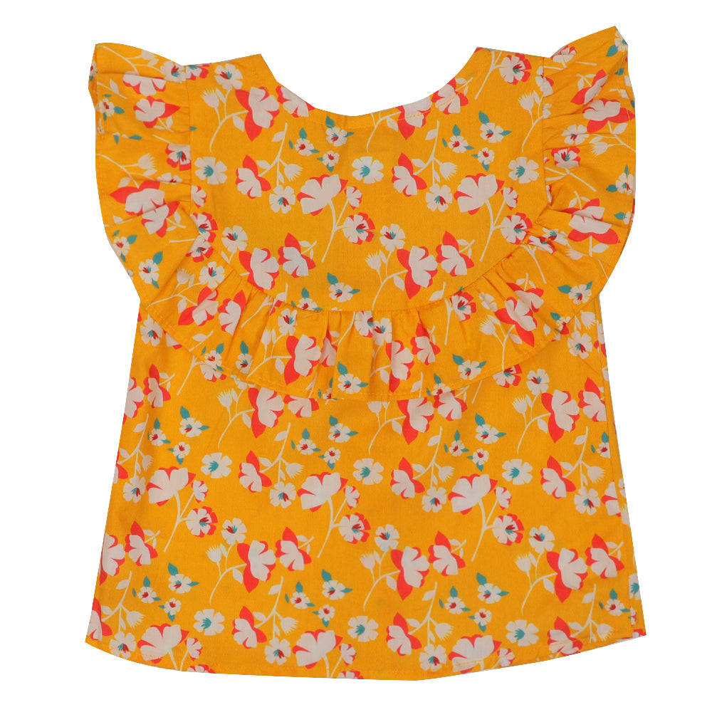 Infant Girls 2Pc Suit F4 Flower - Citrus