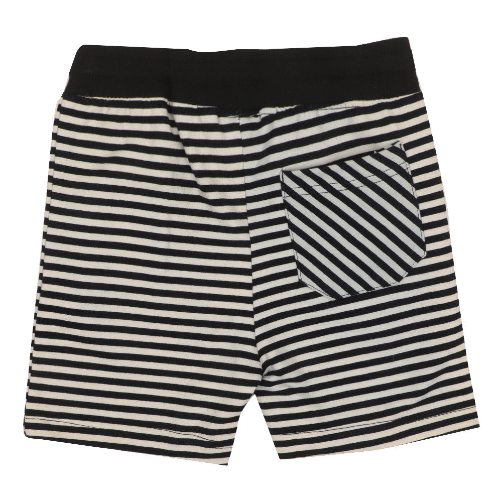 Boys Cotton Short - Black Stripe