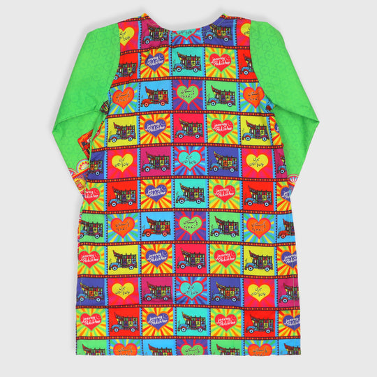 Girls Printed Independence Kurti Jashn-e-Azadi - Green