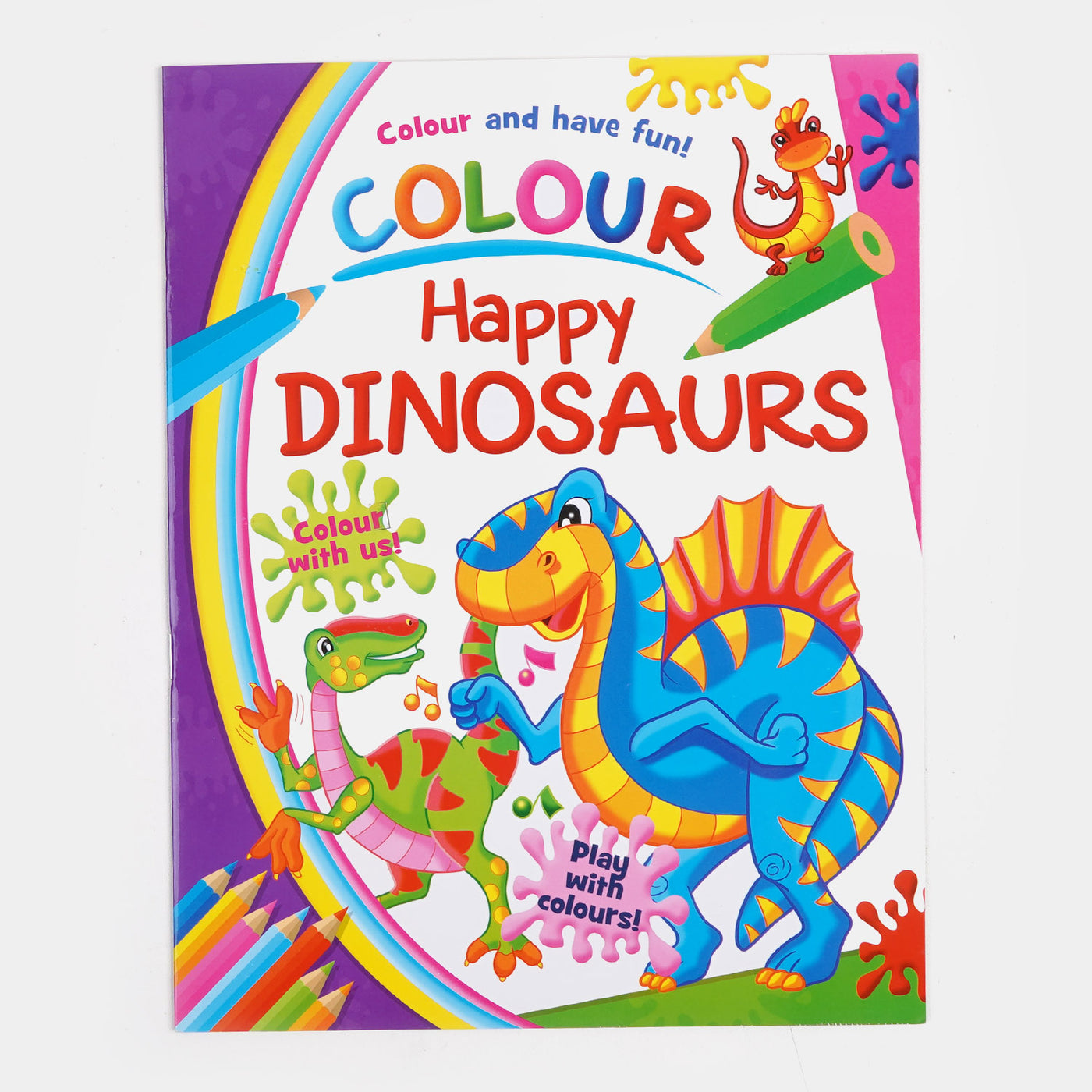 Kids Happy Dinosaur Colouring Book