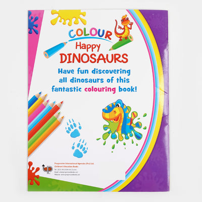 Kids Happy Dinosaur Colouring Book