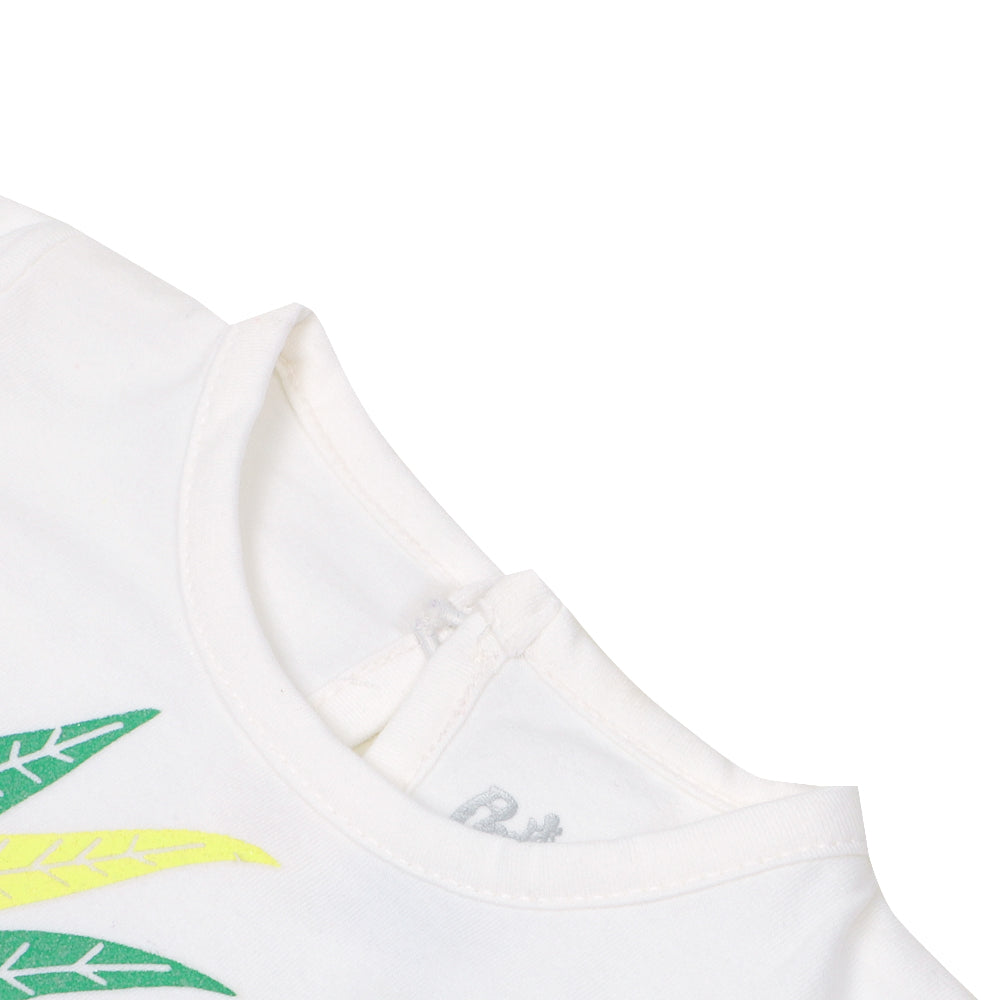 Infant Girls T-Shirt Pineapple - White
