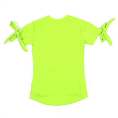 Infants Girls T-Shirt Cat Star E-C - Acid Lime