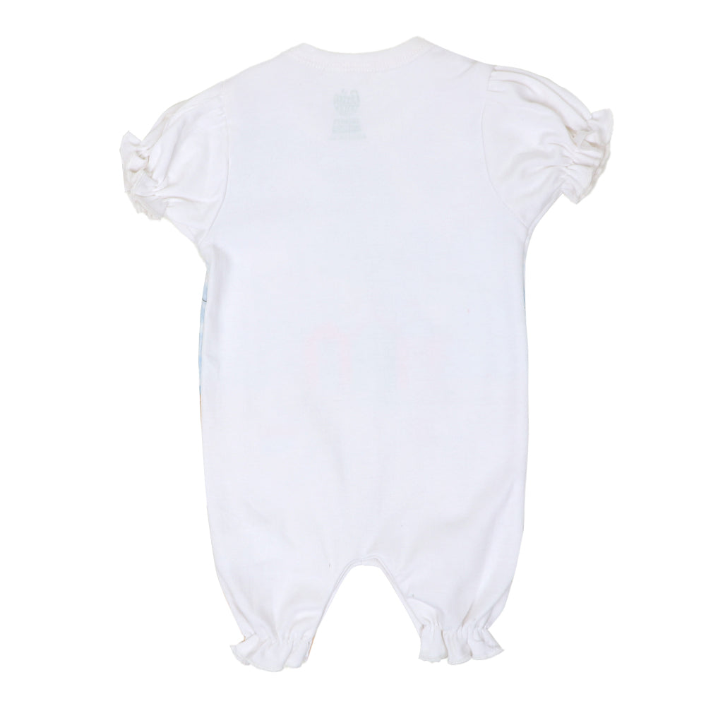 Infant Girls Fashion Romper Sea Shore - B.White