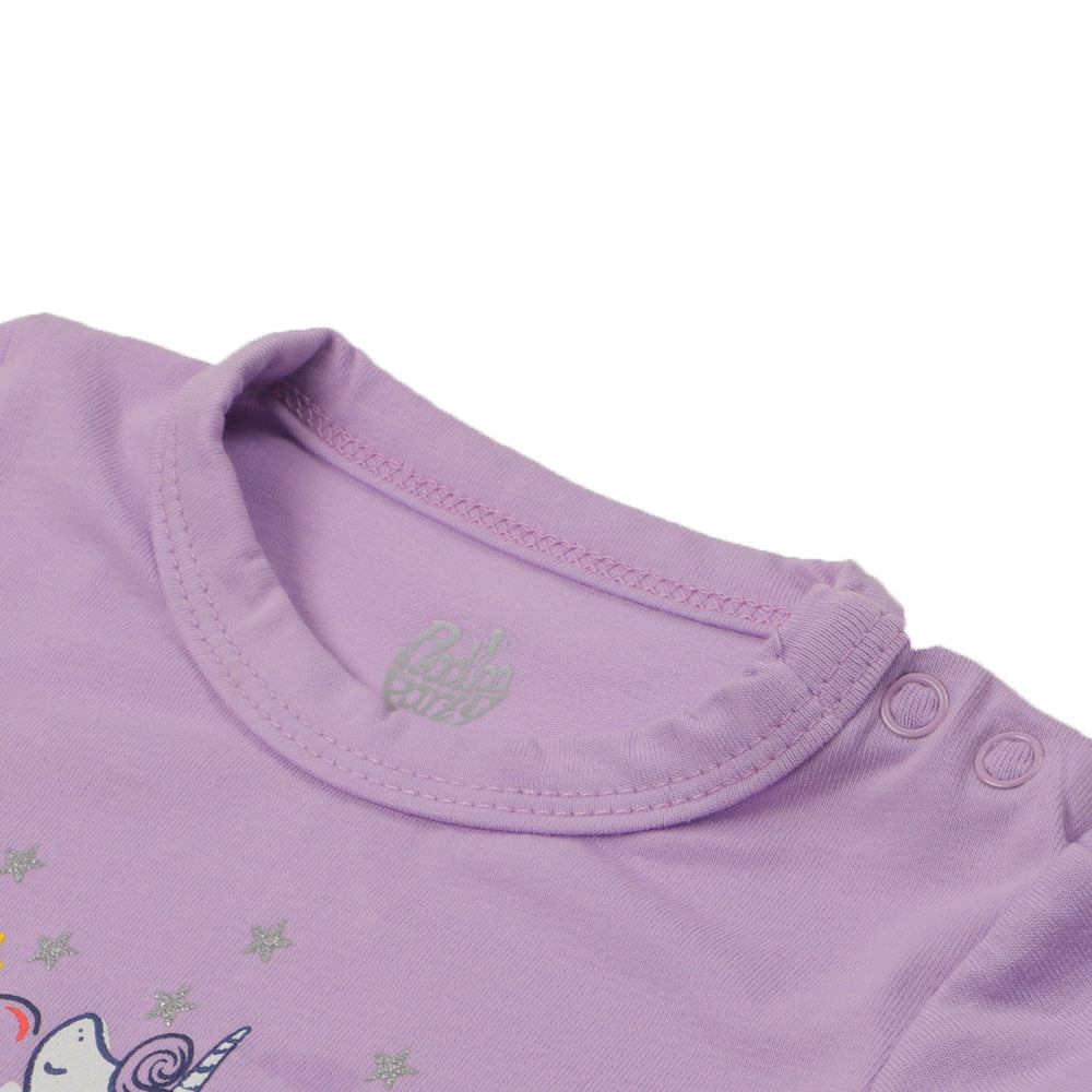 Infants Girls T-Shirt Character- Purple