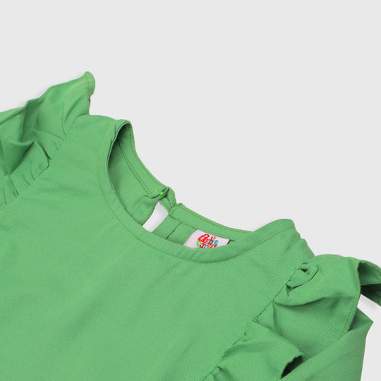 Girls Independence Top Love Green - Green