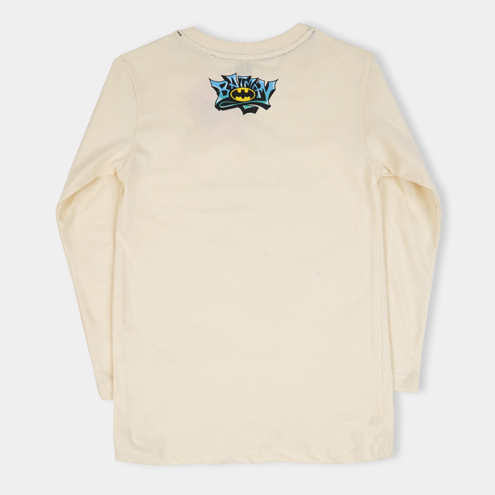 Boys T-Shirt Dark Knight - Light Cream