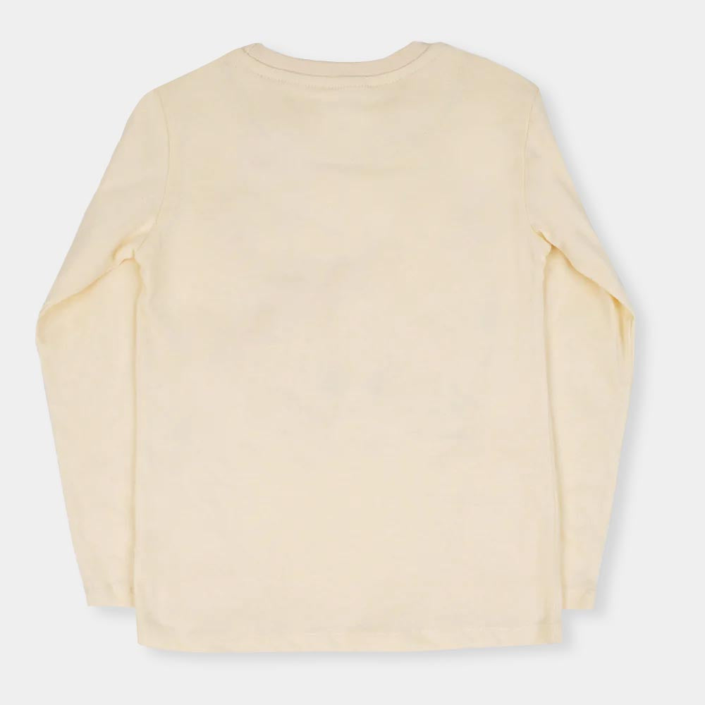 Boys T-Shirt Character - Cream