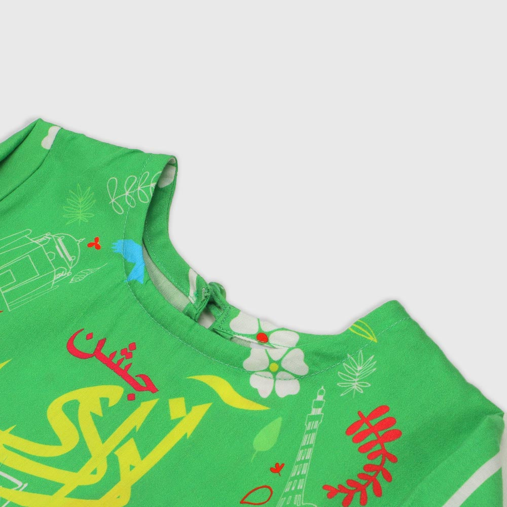 Girls Independence Top Freedom - Green