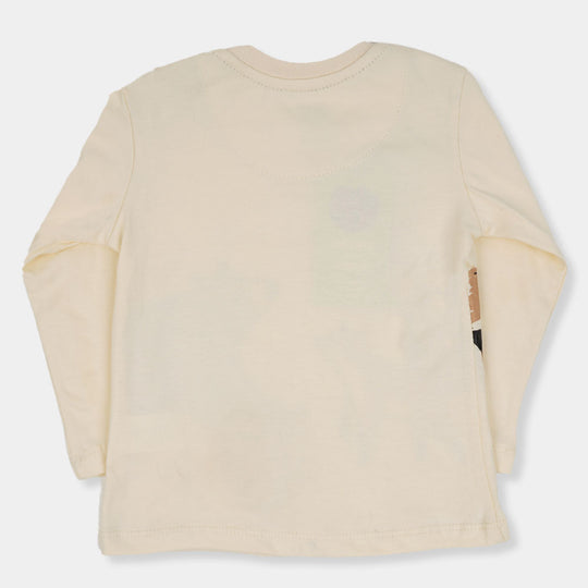 Infant Boys T-Shirt Dear Fall - Light Cream