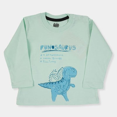 Infant Boys T-Shirt Funosaurus -Hushed Gre