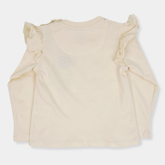 Infant Girls T-Shirt Nature - Light Cream