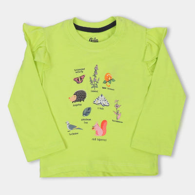 Infant Girls T-Shirt Nature - Sunny Lime