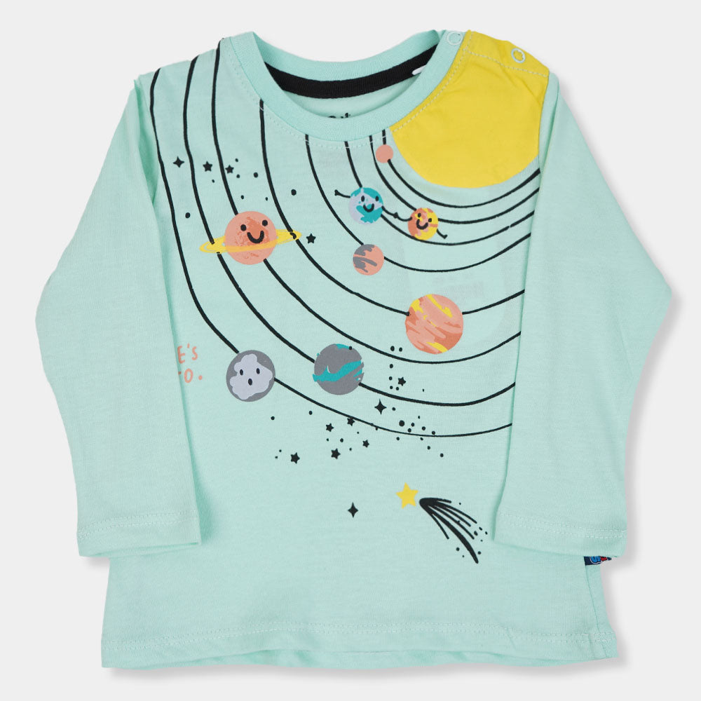 Infant Girls T-Shirt Where Pluto - Light Blue