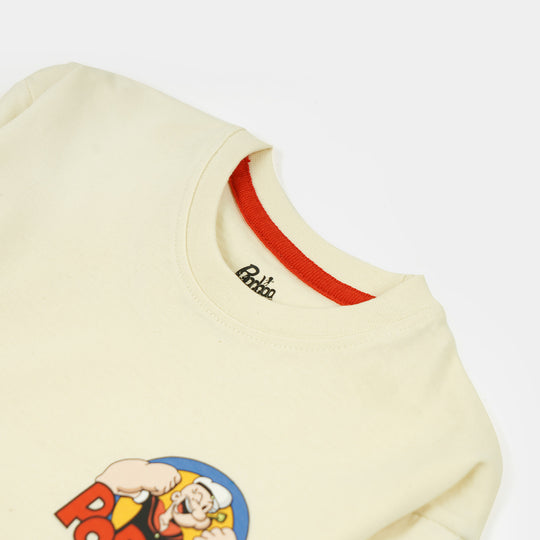 Infant Boys Character T-Shirt - Cream