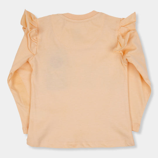 Infant Girls T-Shirt Friends - Pale Peach