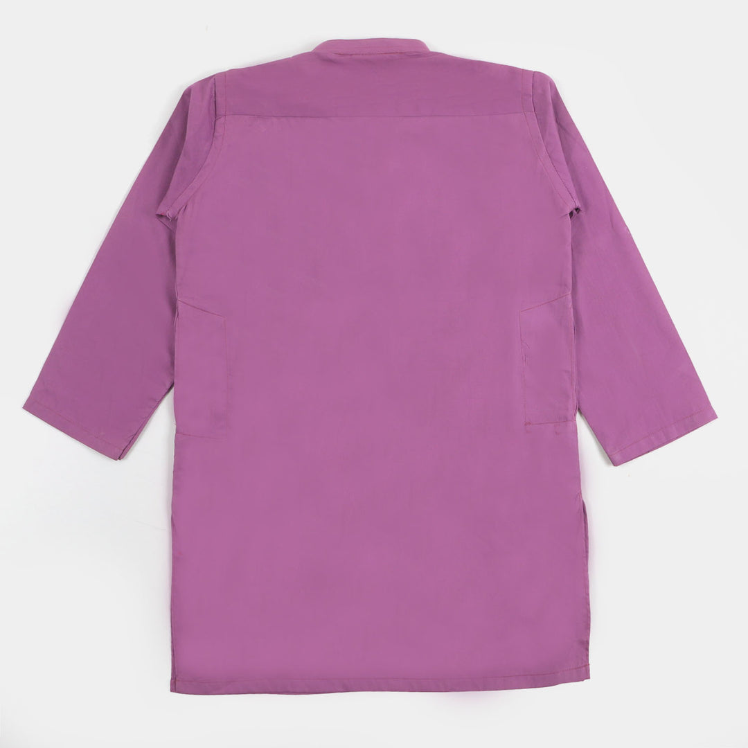 Boys Basic Kurta F2 - Purple