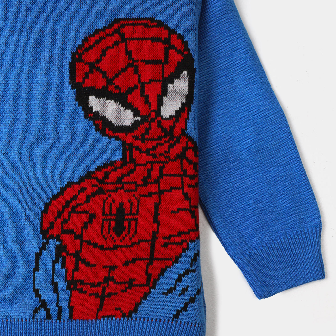 Boys Sweater Action Hero Character - Blue