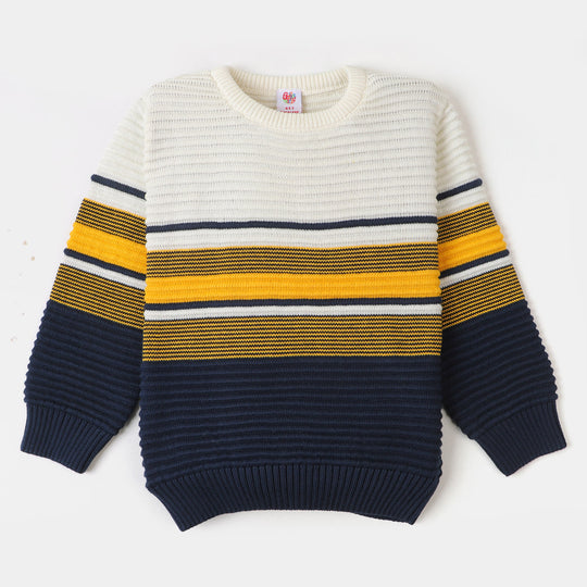 Boys Winter Sweater Striper - Mix