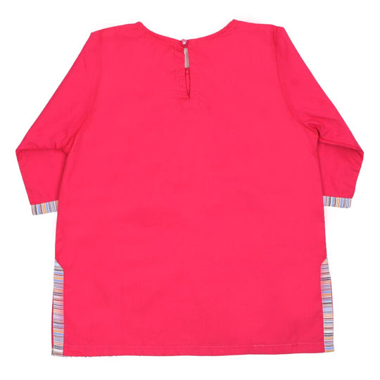 Girls Embroidered Kurti - Pink