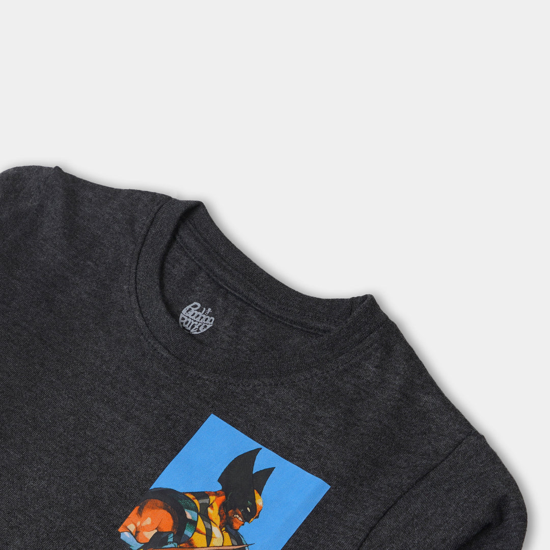 Boys T-Shirt Action Hero - CHARCOAL