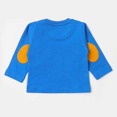 infant Boys T-Shirt Dino In Space - Blue Aster