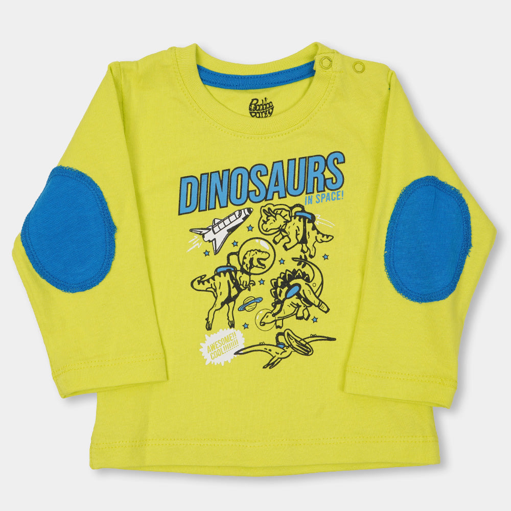 Infant Boys T-Shirt Dino In Space - Green