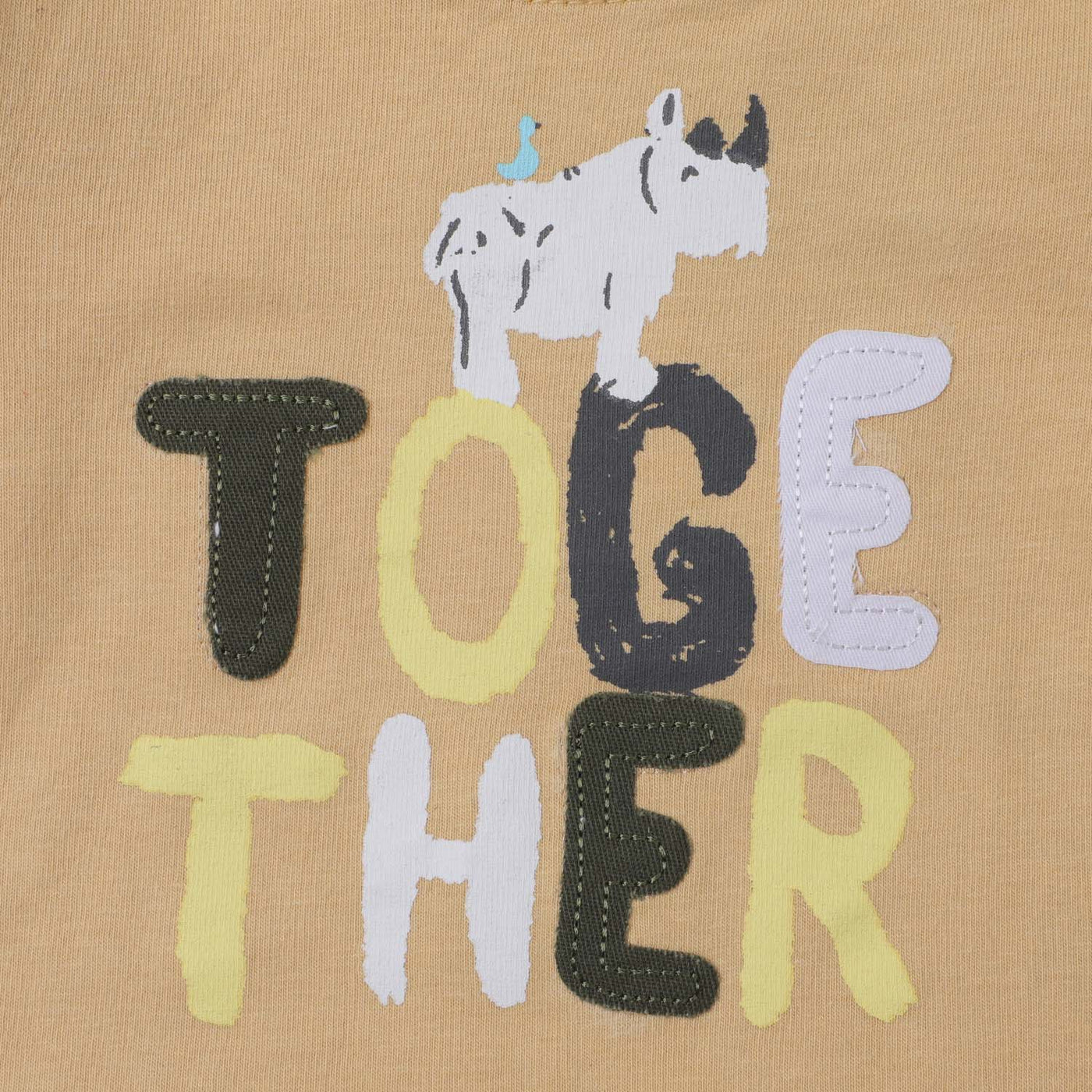 infant Boys T-Shirt Together - Beige