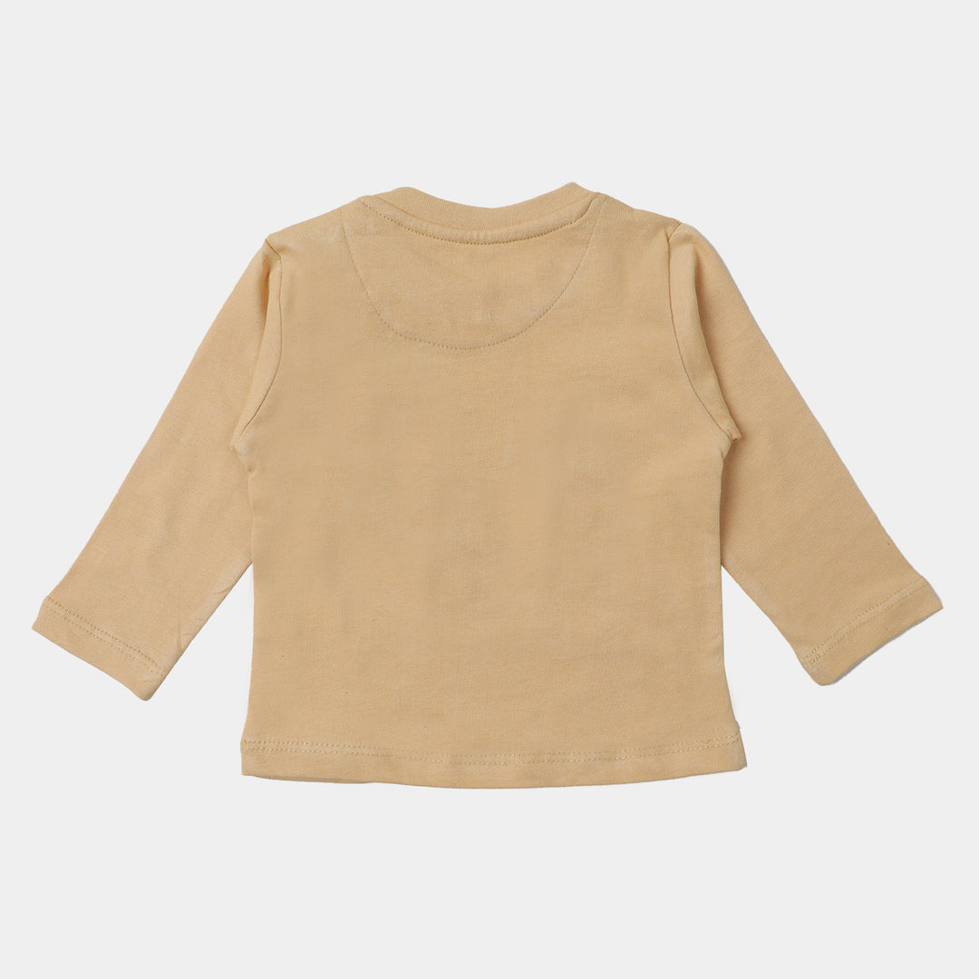 infant Boys T-Shirt Together - Beige