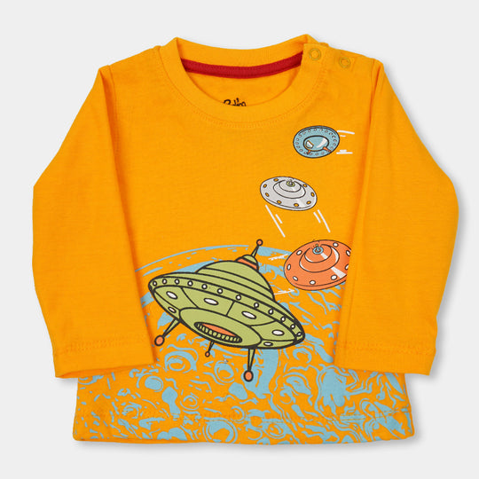 Infant Boys T-Shirt UFO - Saffron